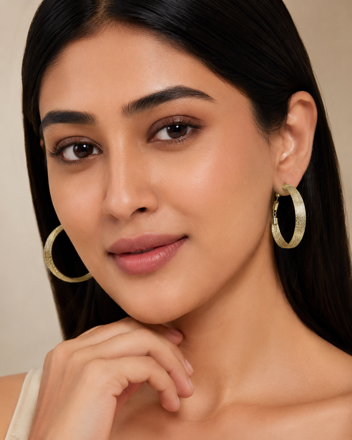 Aura Mesh Hoops Earrings for Women