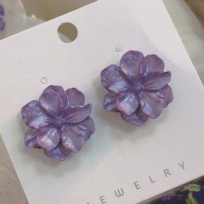 Flower Stud Ear Tops Pair