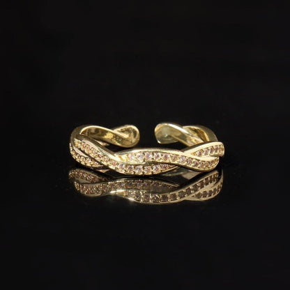 Double Leayerd Ring Adjustable