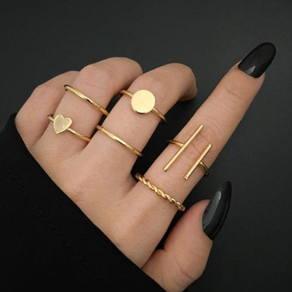 6 Midi Rings