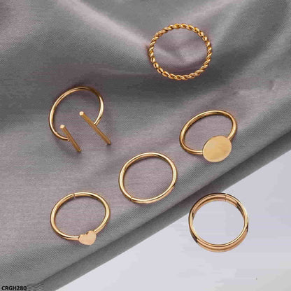 6 Midi Rings