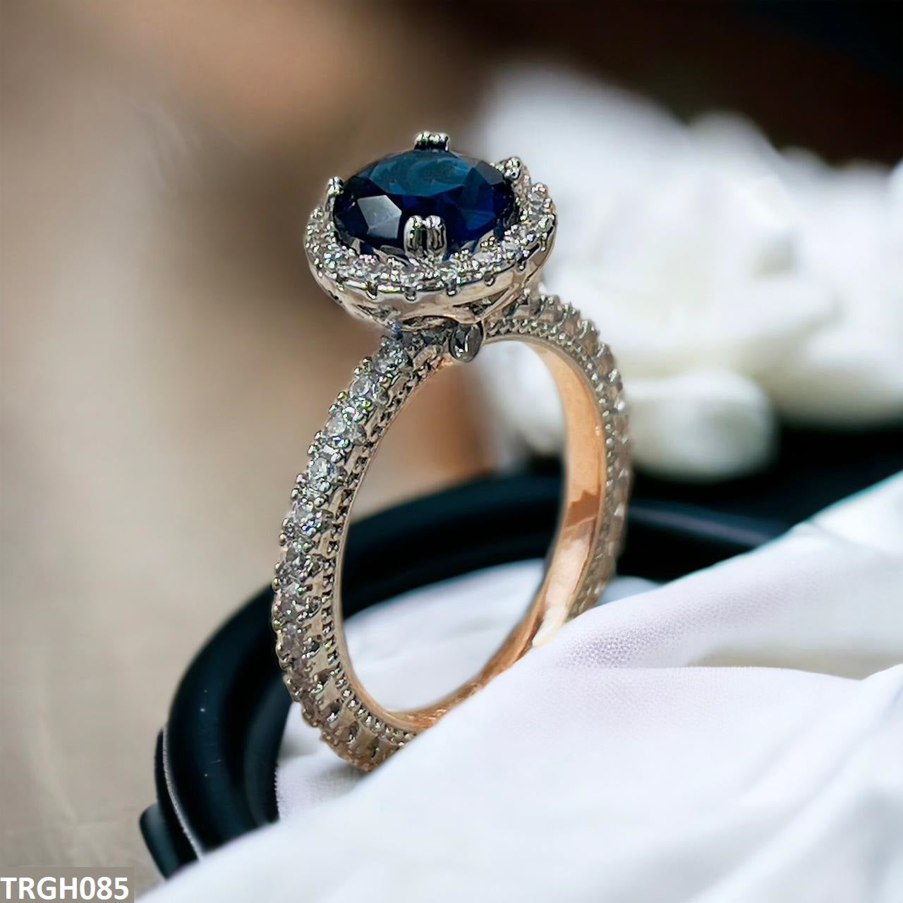 Blue Round Ring